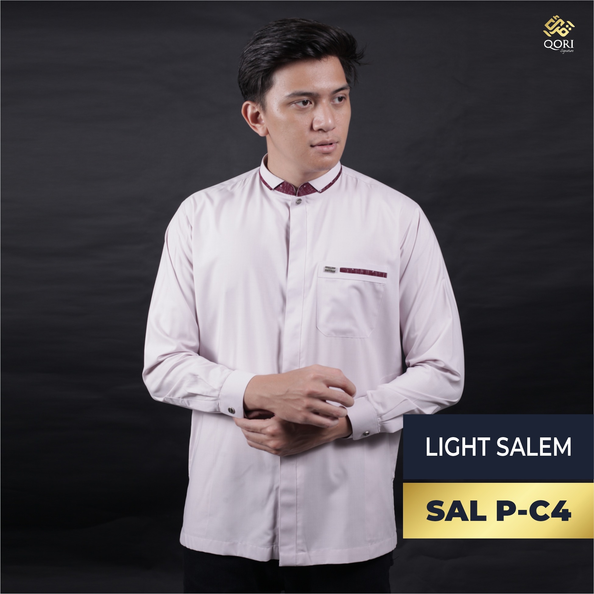 Qori Apparel Signature Salim Maula Kemeja Koko Lengan Panjang SAL-2