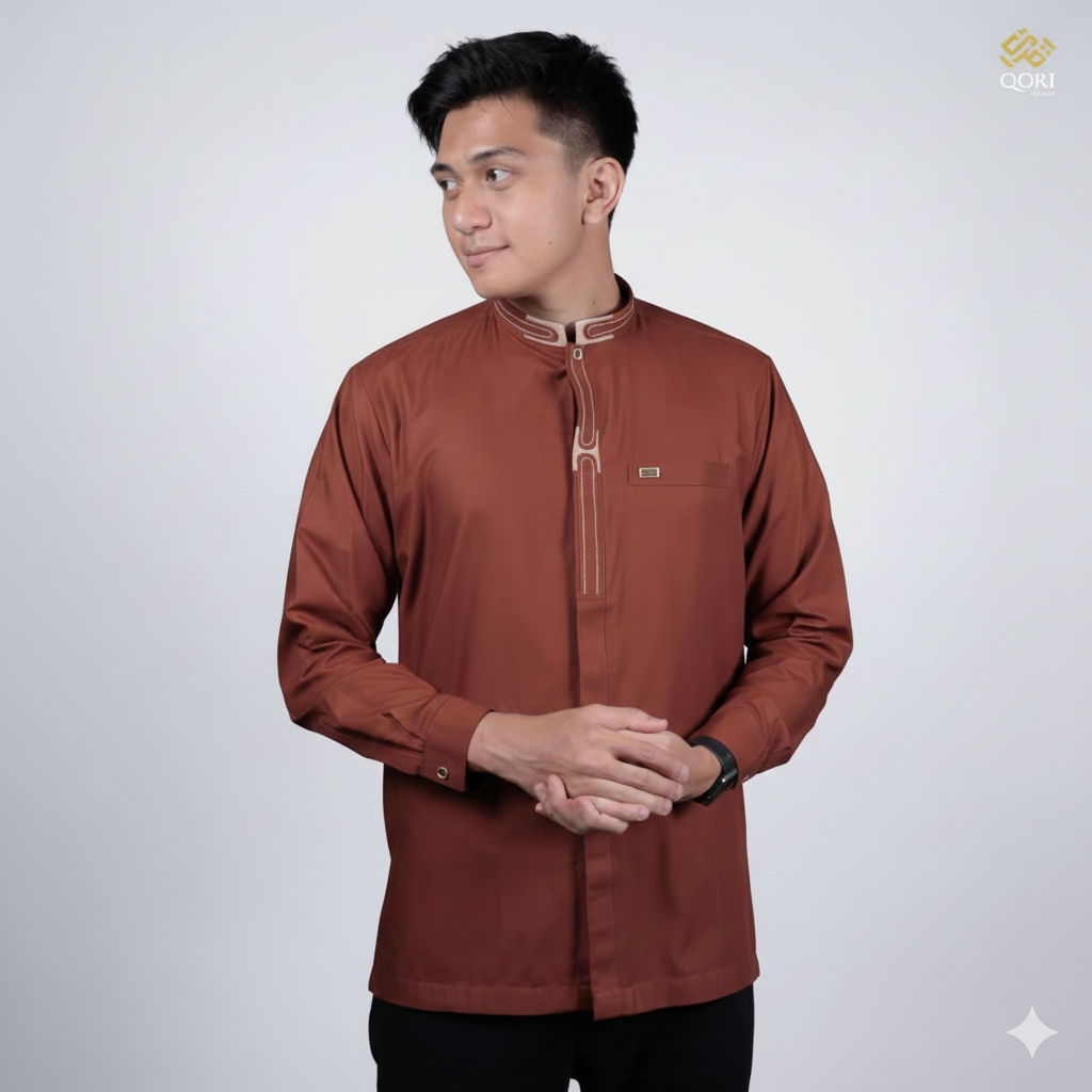 Qori Apparel Signature Baju Koko Casual Abu Sufyan Al Harits (Lengan Panjang) SUF-2