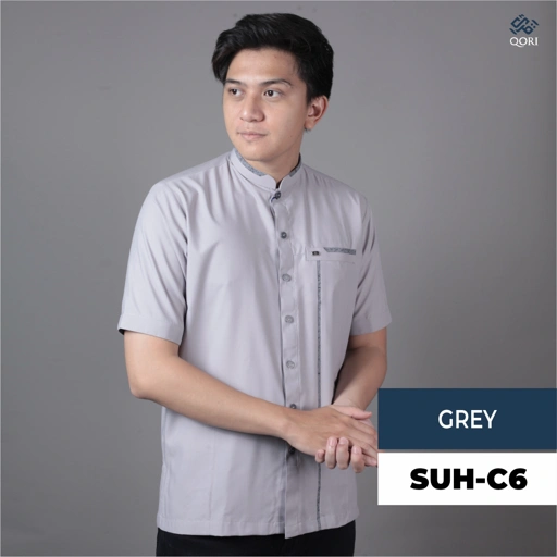 Image of Qori Apparel Reguler Baju Koko Casual Suhail (Lengan Pendek) SUH-1