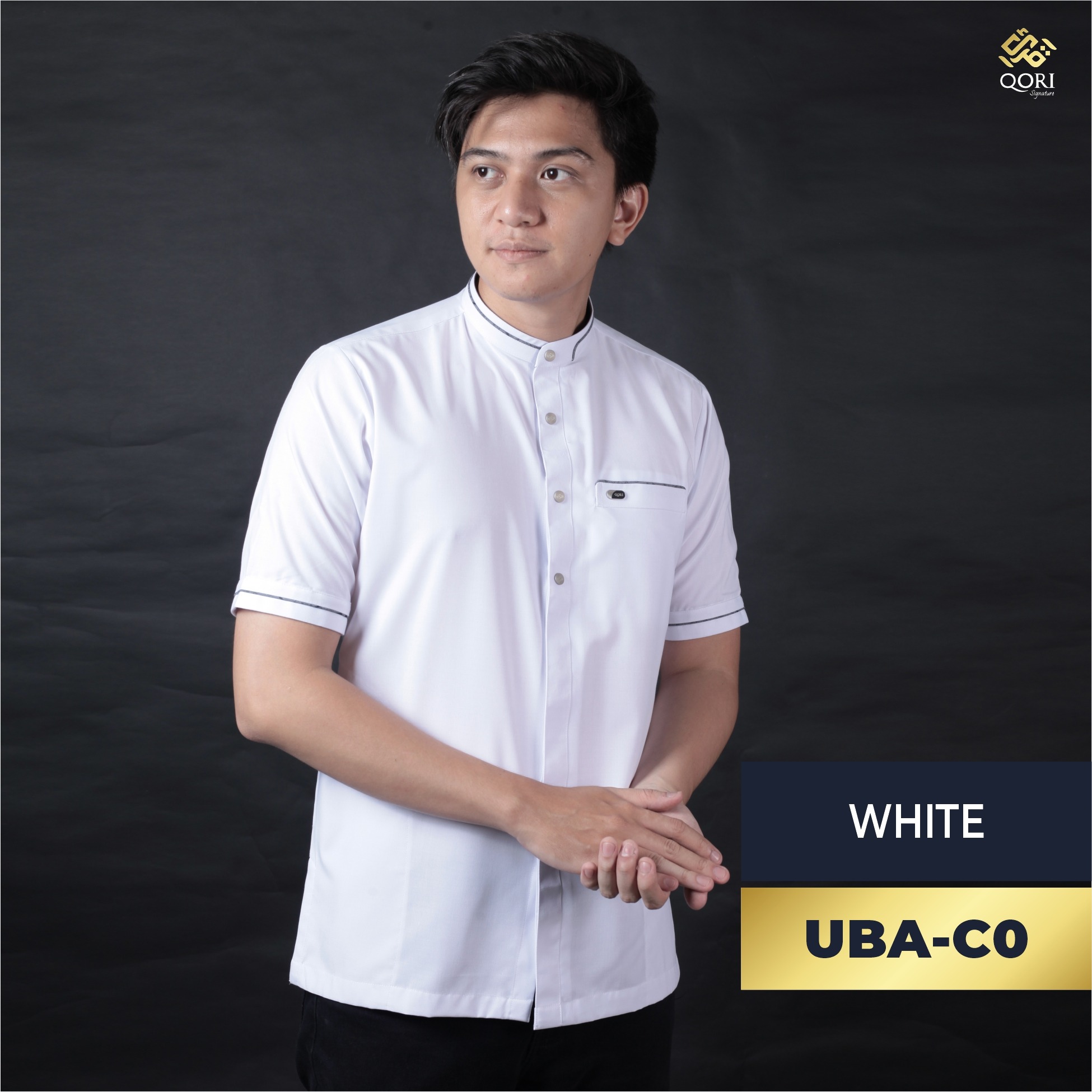 Qori Apparel Signature Ubadah Kemeja Koko Lengan Pendek UBA-1