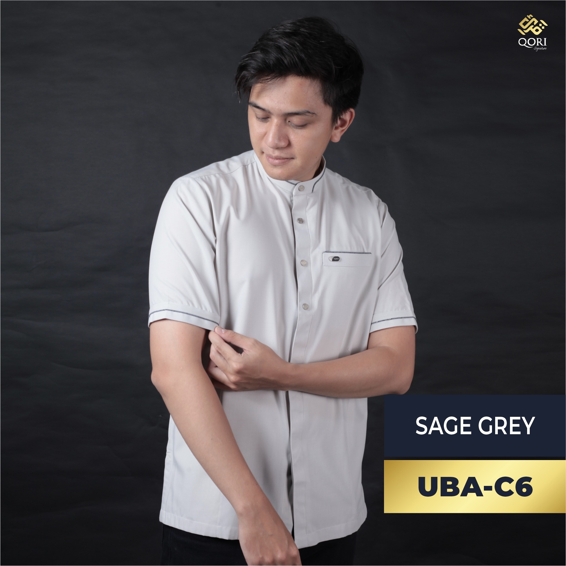 Qori Apparel Signature Ubadah Kemeja Koko Lengan Pendek UBA-1