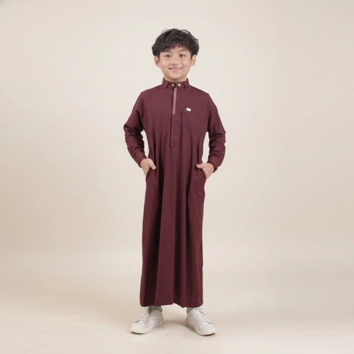 Image of Qori Apparel Jubah / Gamis Uwais Al Qarni (Lengan Manset) UGA-2