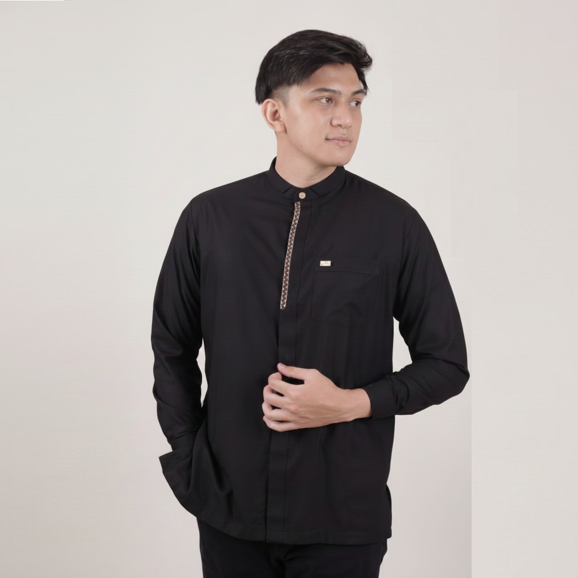 Qori Apparel Signature Uwais Al Qarni Baju Koko Casual (Lengan Panjang) UWD-2
