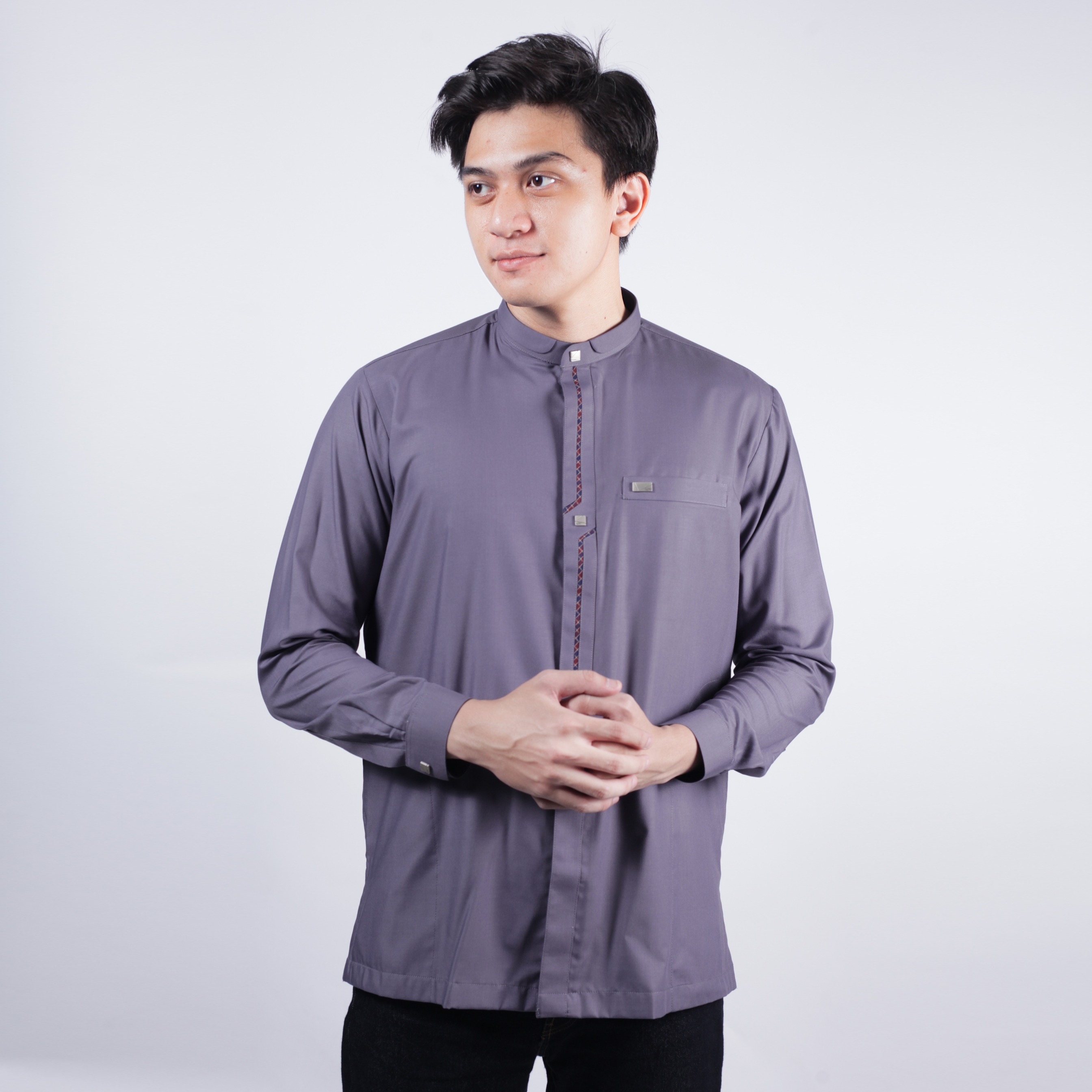 Qori Apparel Signature Wahb bin Sa'ad Baju Koko Pria Lengan Panjang WAH-2