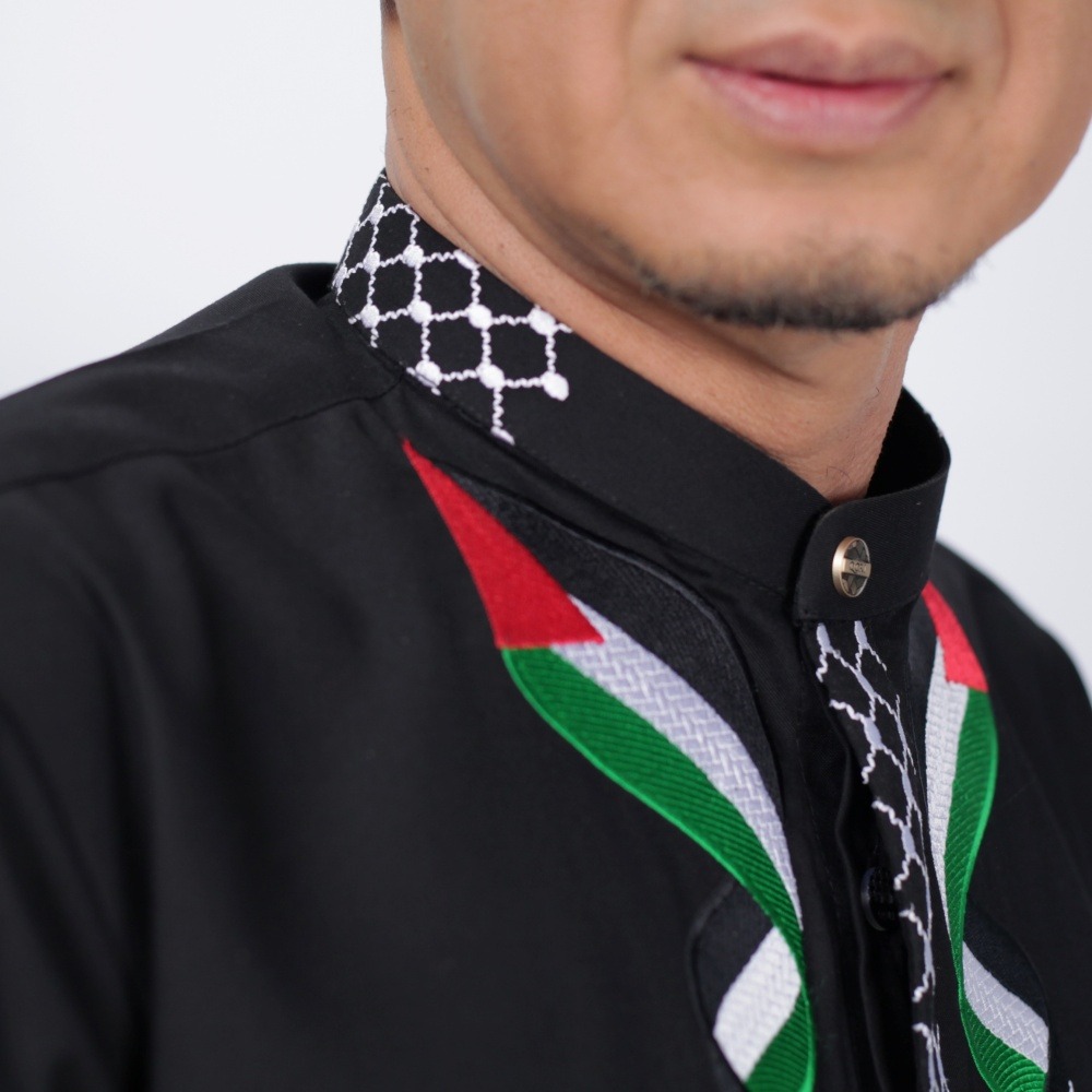 Qori Apparel Kemeja Koko Pria Ustadz Zacky Mirza Lengan Panjang UZM-2