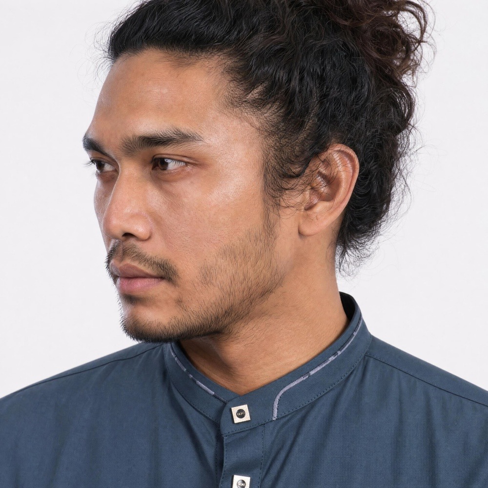 Qoriapparel Signature Sa'ad Kemeja Koko Lengan Panjang SSA-2