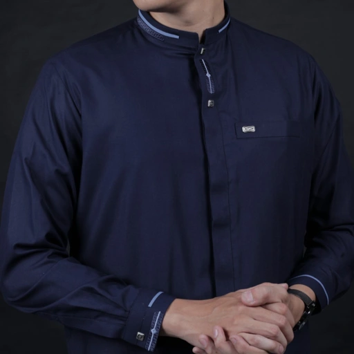 Image of Qori Apparel Signature Jabir Baju Koko Casual (Lengan Panjang) JBR-2