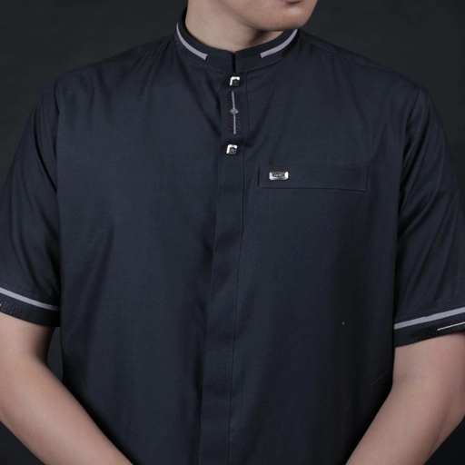 Image of Qori Apparel Signature Jabir Baju Koko Casual (Lengan Pendek) JBR-1