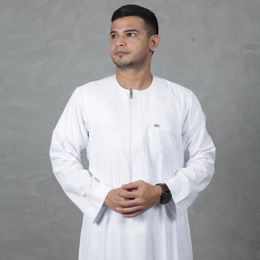 Qori Apparel Jubah Gamis Dewasa Omany Premium Amar bin Yasar Lengan Panjang AMA-2