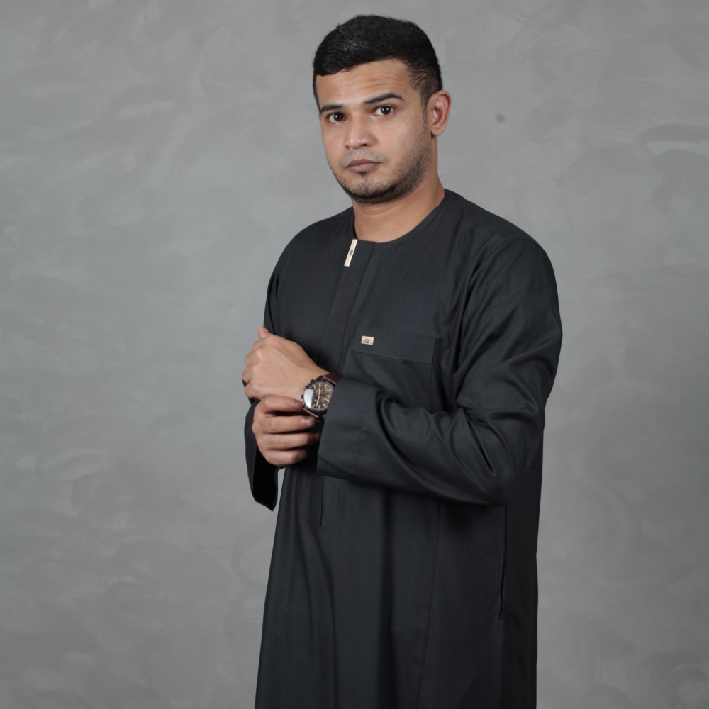 Qori Apparel Jubah Gamis Dewasa Omany Premium Amar bin Yasar Lengan Panjang AMA-2