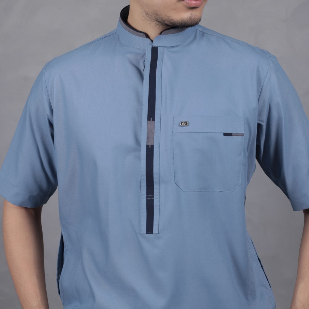 Qori Apparel Baju Koko Kurta Abu Lubabah Al Anshari (Lengan Pendek) LUB-1