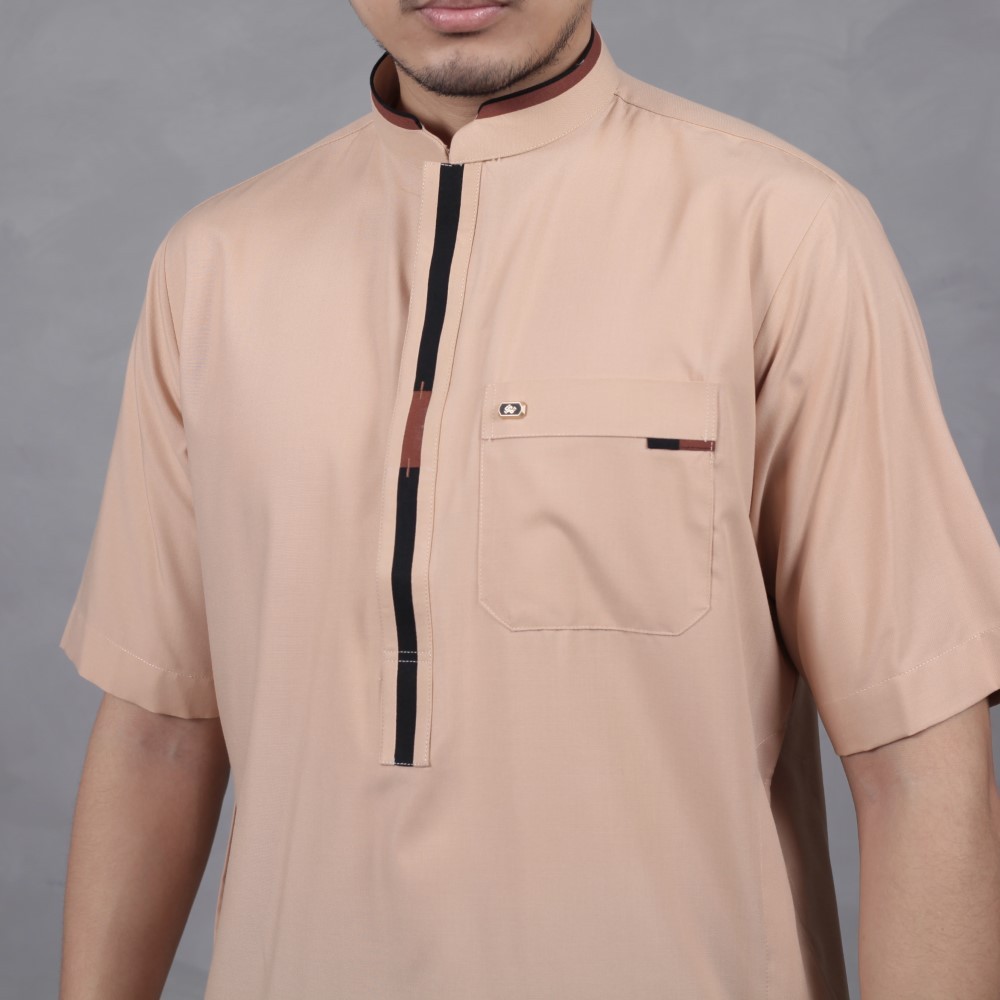 Qori Apparel Baju Koko Kurta Abu Lubabah Al Anshari (Lengan Pendek) LUB-1