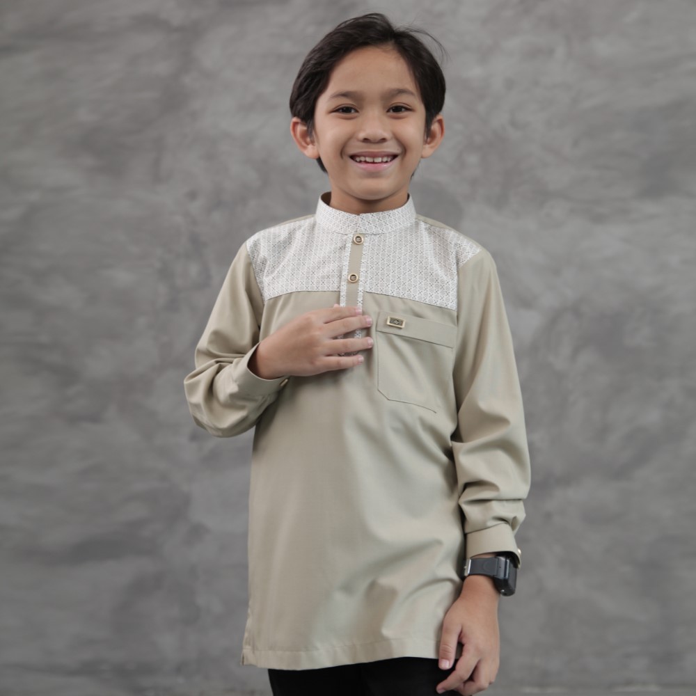 Amir bin Fuhairah Qori Apparel Baju Koko Anak (Lengan Panjang) AMI-2