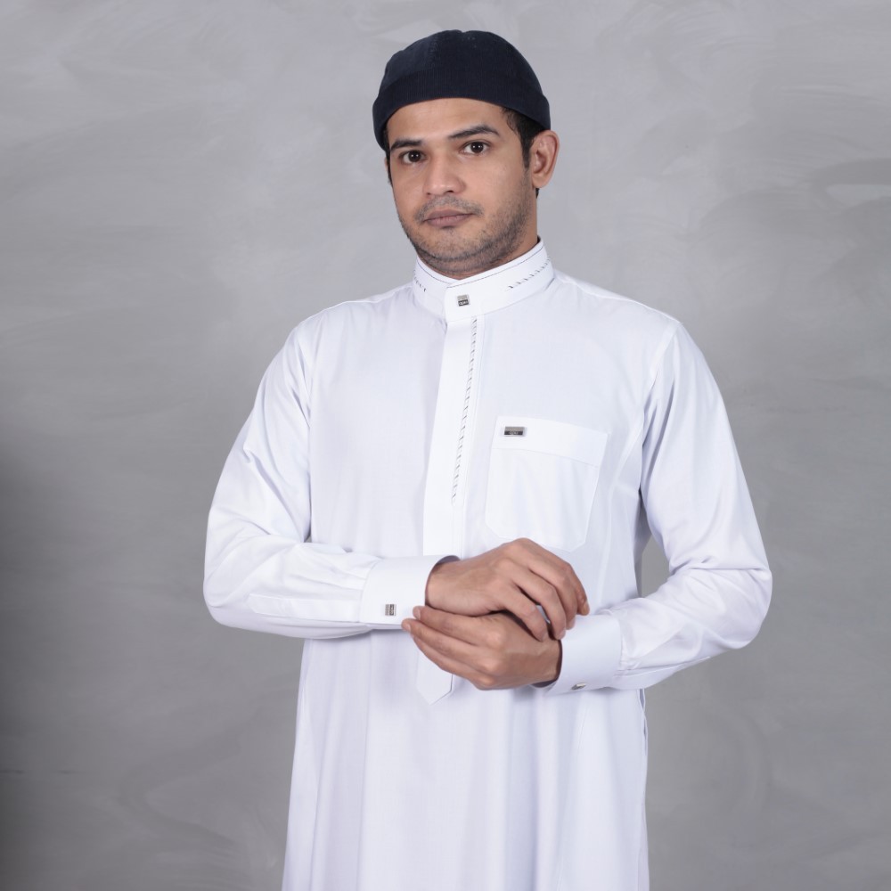 Qori Apparel Jubah Gamis Dewasa Nuqadah Al Asadi Lengan Manset NUQ-2