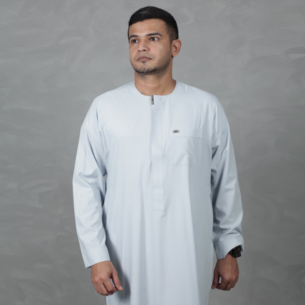 Qori Apparel Jubah Gamis Dewasa Omany Premium Amar bin Yasar Lengan Panjang AMA-2