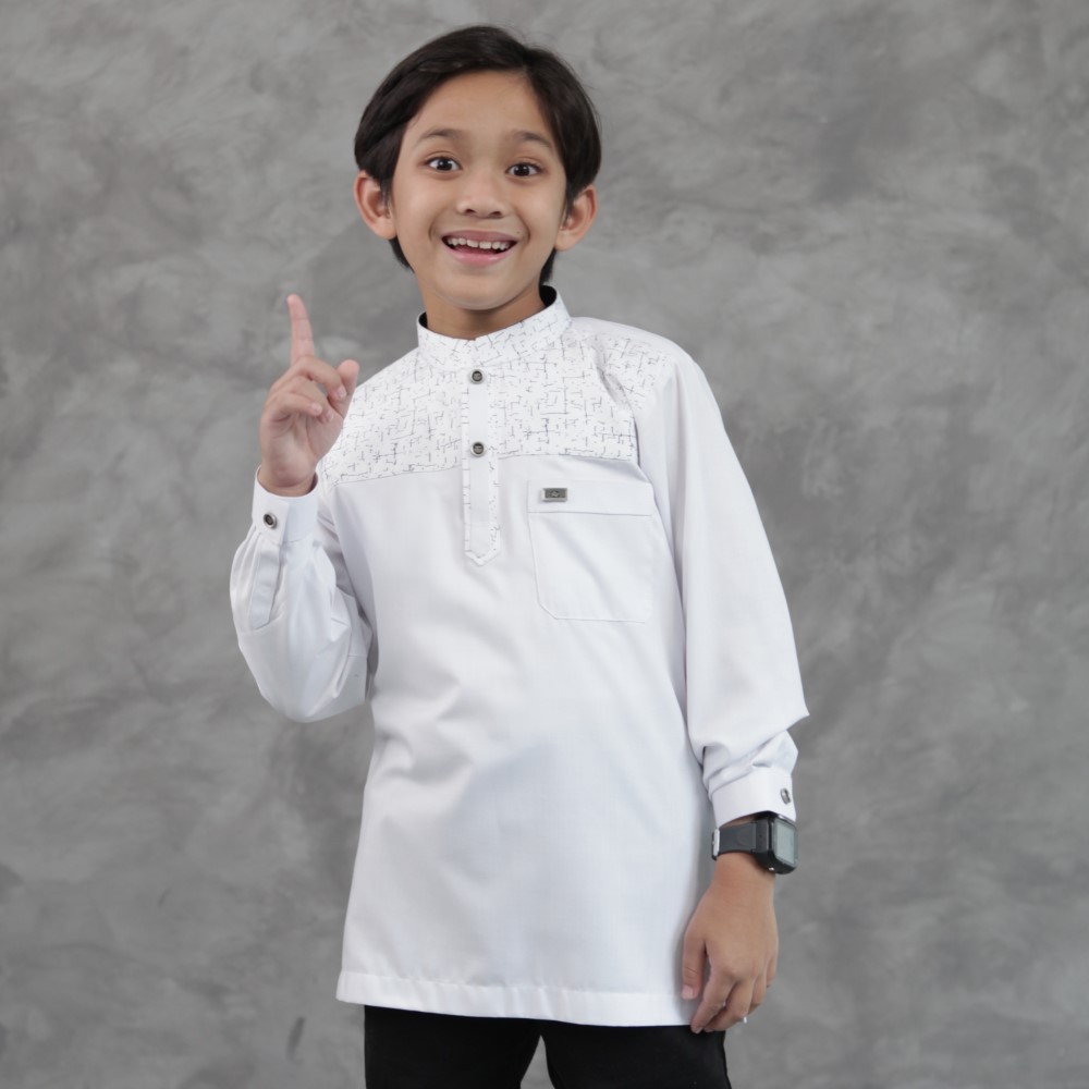 Amir bin Fuhairah Qori Apparel Baju Koko Anak (Lengan Panjang) AMI-2