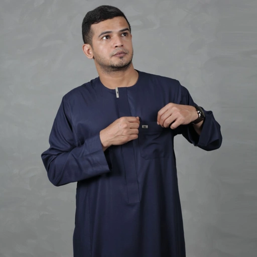 Image of Qori Apparel Jubah / Gamis Omany Premium Amar bin Yasar (Lengan Panjang) AMA-2