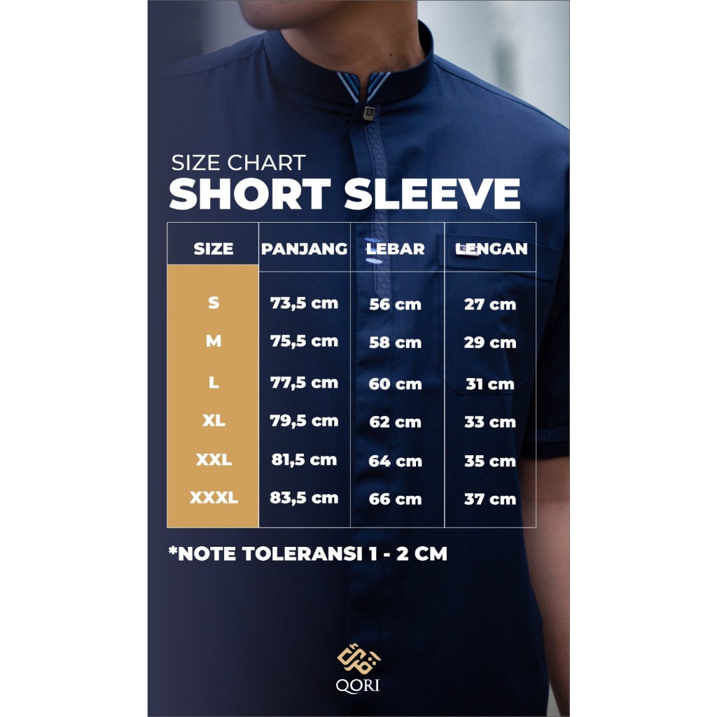 Qori Apparel Signature Jabir Kemeja Koko Lengan Pendek JBR-1