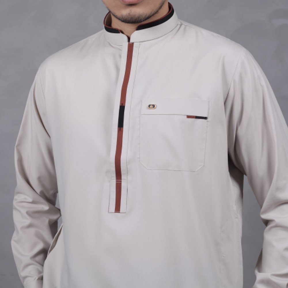 Qori Apparel Baju Koko Kurta Abu Lubabah AL Anshari (Lengan Panjang) LUB-2