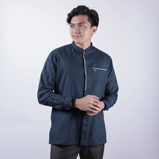 Image of Qori Apparel Reguler Baju Koko Casual Sawad bin Ghaziya Lengan Panjang SWD-2