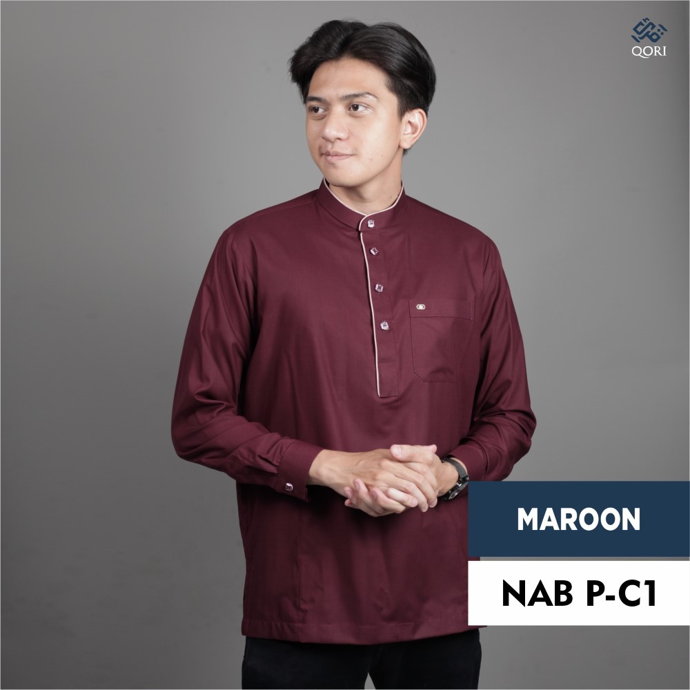 Qori Apparel Baju Koko Casual Nabighah (Lengan Panjang) NAB-2