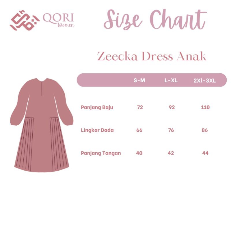 Qori Women - Gamis Anak Sarimbit Zeecka Series