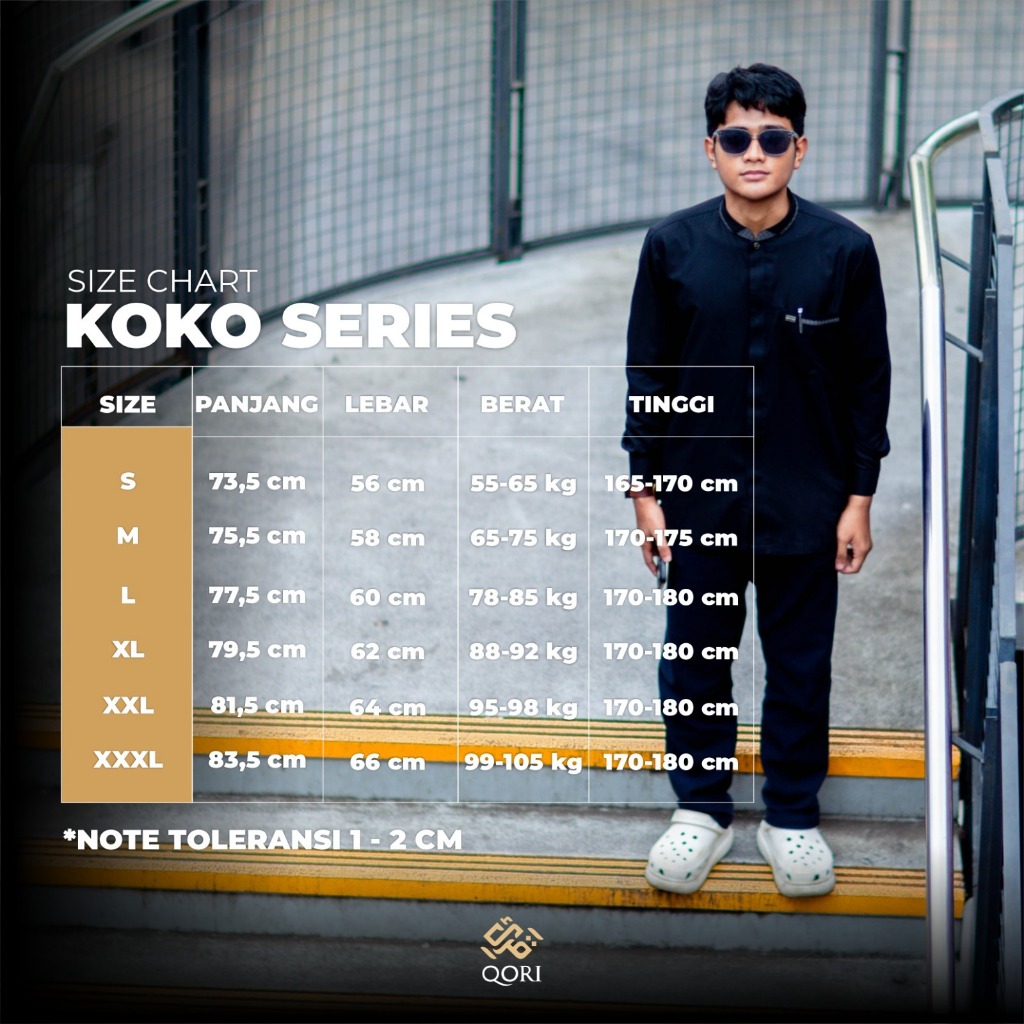Qori Apparel Signature Khalid bin Sa’id Baju Koko Pria Lengan Panjang KHD-2