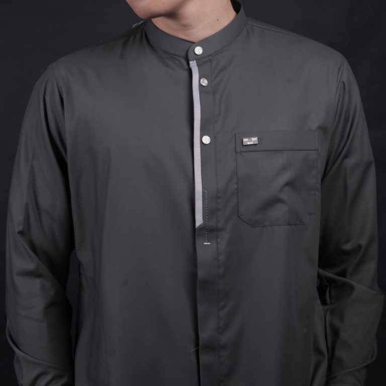 Qori Apparel Signature Arahah bin Aus Baju Koko Pria Lengan Panjang RAH-2