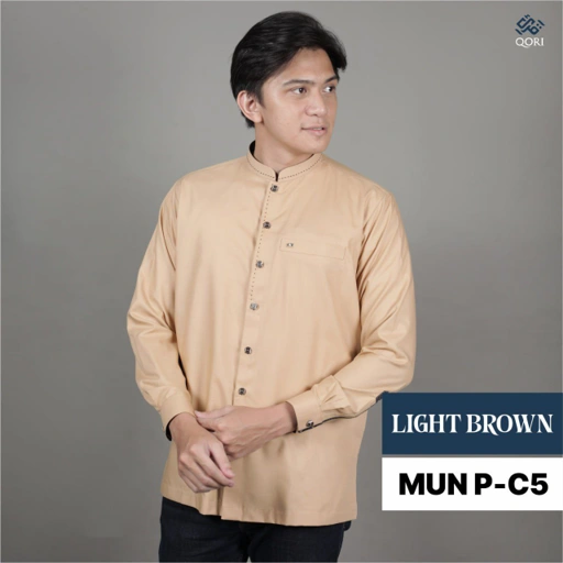 Image of Qori Apparel Baju Koko Casual Mundzir bin Amr (Lengan Panjang) MUN-2