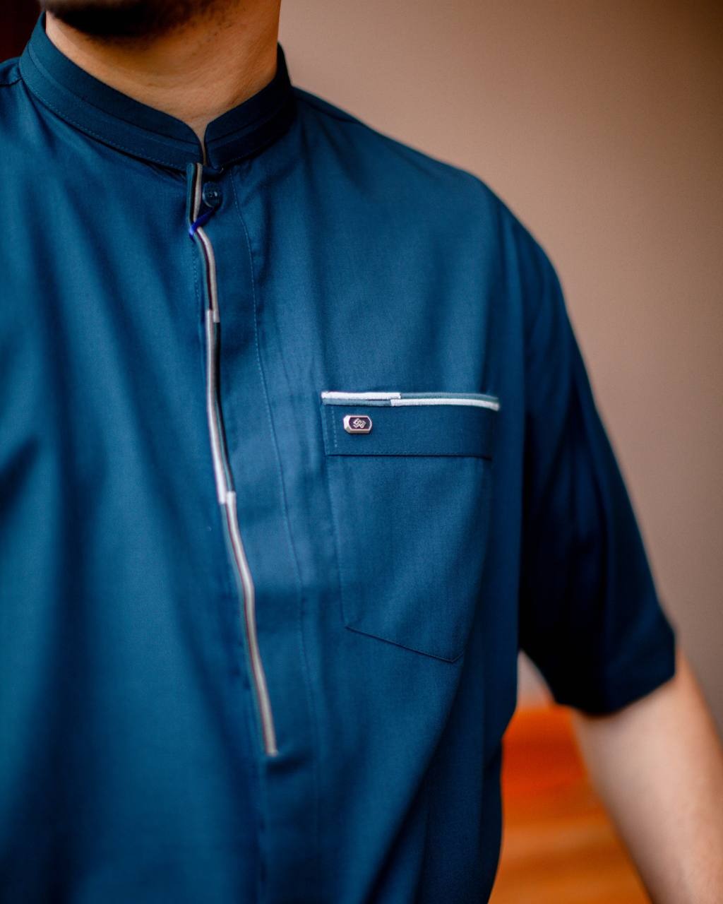 Qori Apparel Kemeja Koko Lengan Panjang Sawad Reguler Series SWD-2