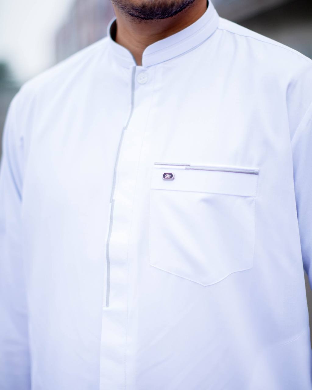 Qori Apparel Kemeja Koko Lengan Pendek Sawad Reguler Series SWD-1