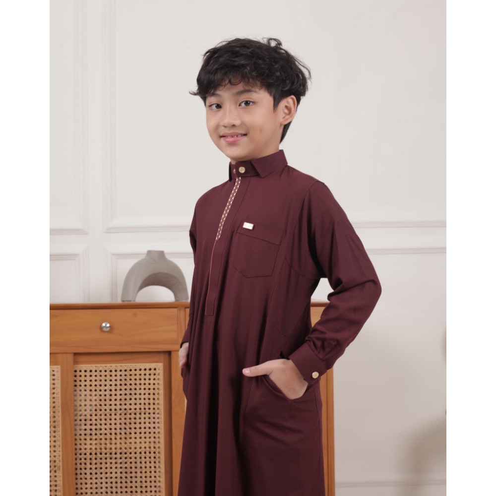 Qori Apparel Jubah Gamis Uwais Al Qarni Lengan Manset UGA-2