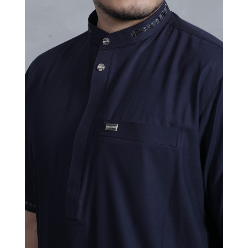 Qori Apparel Baju Koko Kurta Zubair bin Awwam (Lengan Pendek) ZUB-1