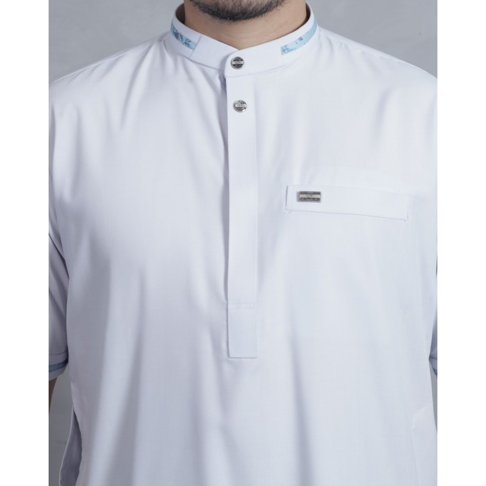 Qori Apparel Baju Koko Kurta Zubair bin Awwam (Lengan Pendek) ZUB-1