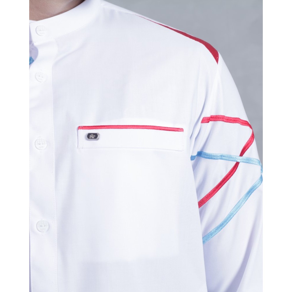 Qori Apparel Signature Usaid bin Hudhair Kemeja Koko Lengan Panjang UDL-2
