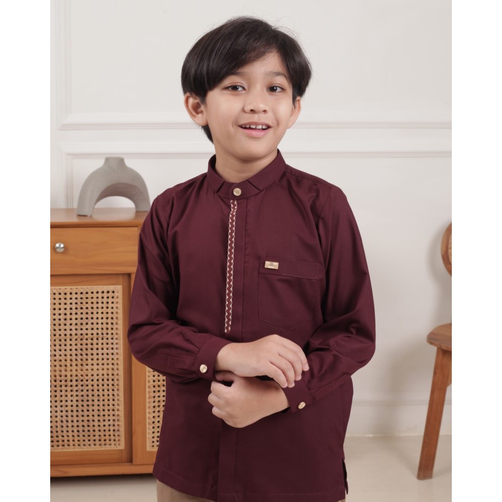 Uwais Al Qarni Qori Apparel Baju Koko Anak (Lengan Panjang) UWA-2