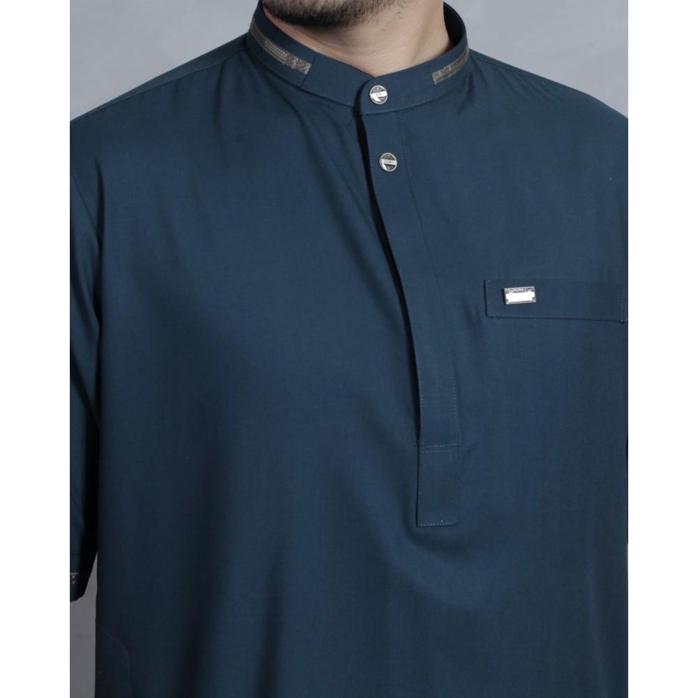 Qori Apparel Baju Koko Kurta Zubair bin Awwam (Lengan Pendek) ZUB-1