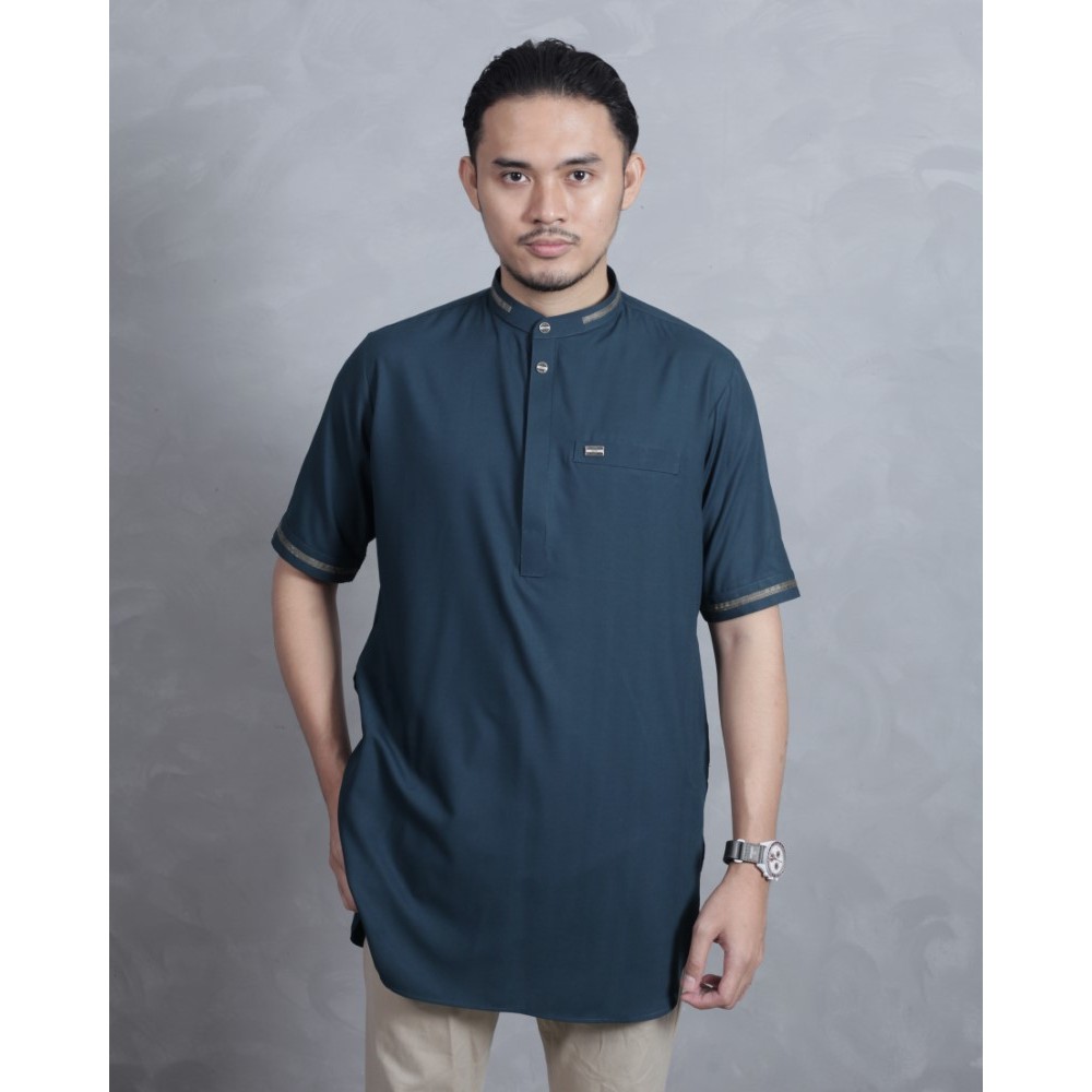 Qori Apparel Baju Koko Kurta Zubair bin Awwam (Lengan Pendek) ZUB-1