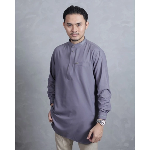 Image of Qori Apparel Baju Koko Kurta Zubair bin Awwam (Lengan Panjang) ZUB-2