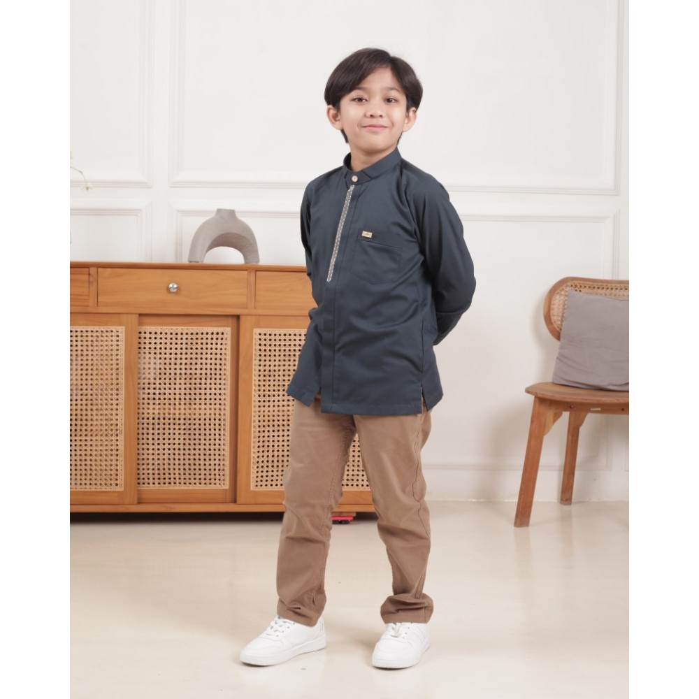 Uwais Al Qarni Qori Apparel Baju Koko Anak (Lengan Panjang) UWA-2