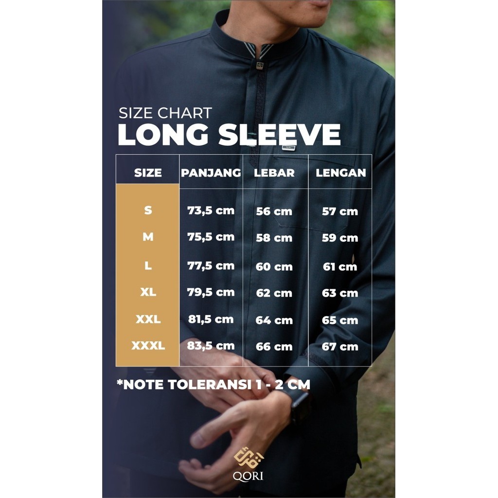 Qori Apparel Baju Koko Casual Nabighah (Lengan Panjang) NAB-2