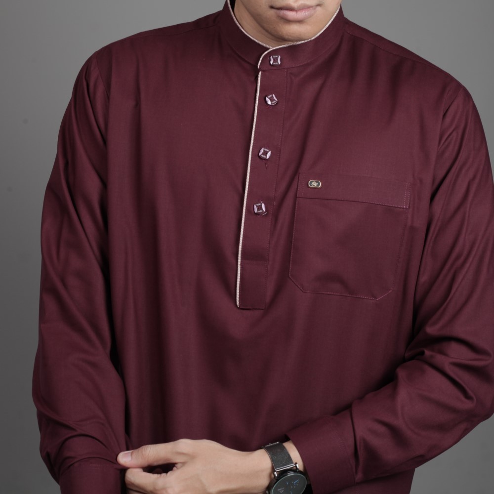 Qori Apparel Baju Koko Casual Nabighah (Lengan Panjang) NAB-2