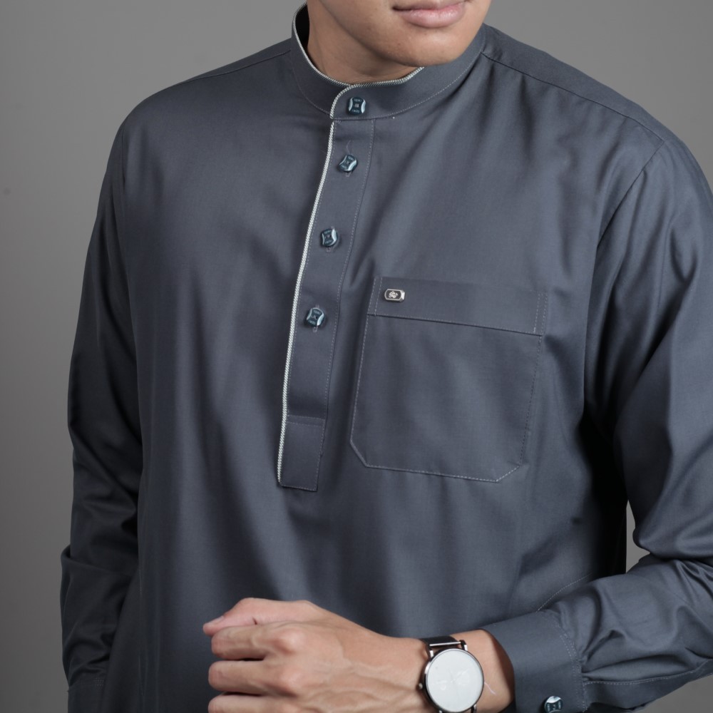 Qori Apparel Baju Koko Casual Nabighah (Lengan Panjang) NAB-2