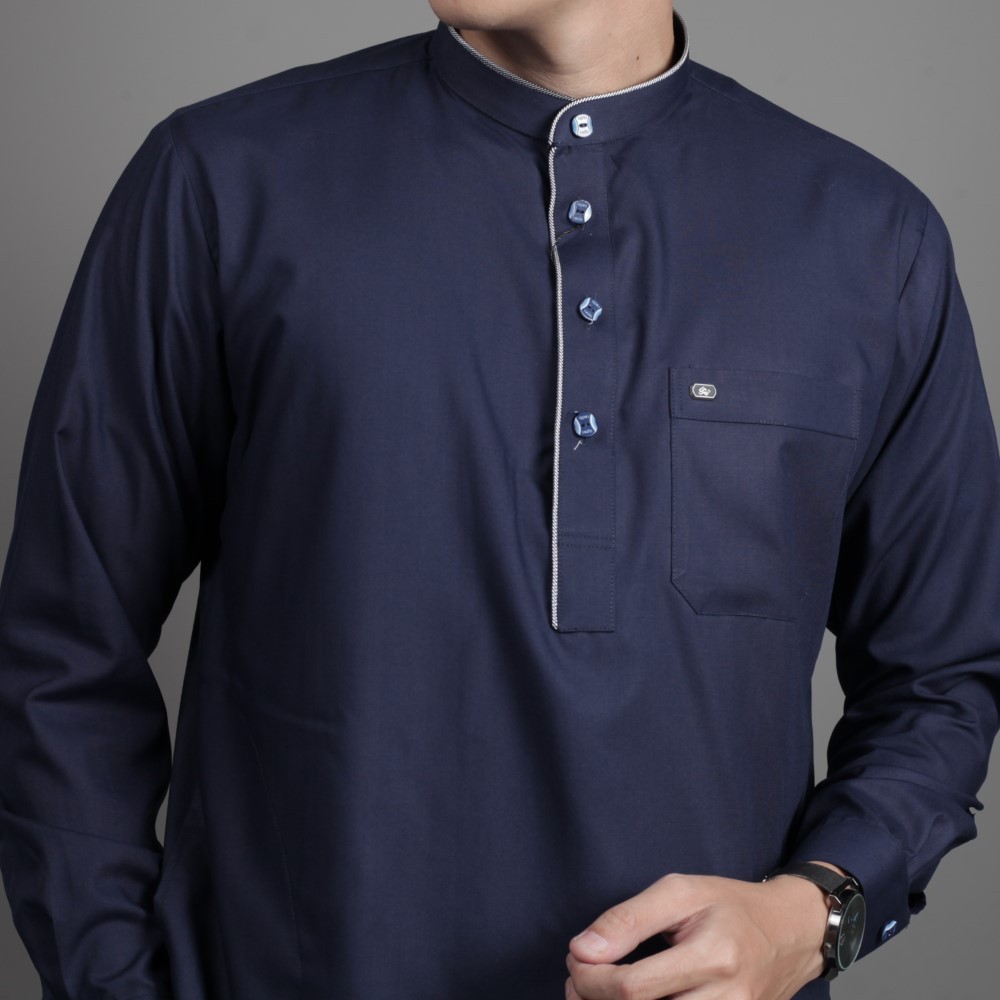 Qori Apparel Baju Koko Casual Nabighah (Lengan Panjang) NAB-2