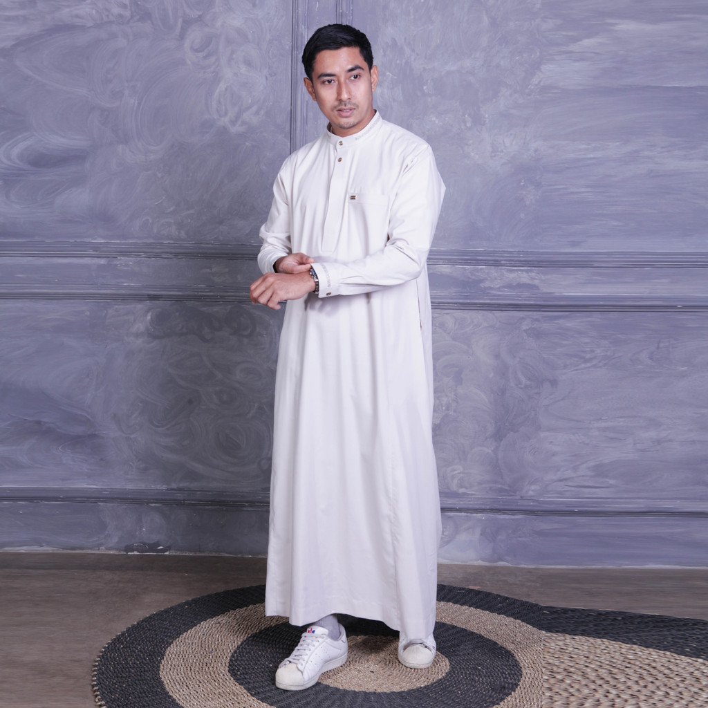 Qori Apparel Jubah Gamis Dewasa Husain bin Ali bin Abi Thalib Lengan Manset HUS-2