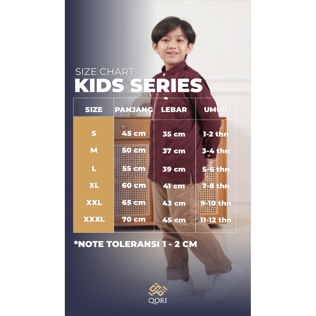 Zeecka Series Qori Apparel Baju Koko Anak (Lengan Panjang) ZKA-2