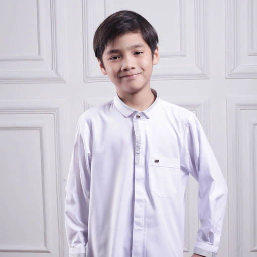 Image of Qori Apparel Signature Zeecka Series Baju Koko Anak (Lengan Panjang) ZKA-2