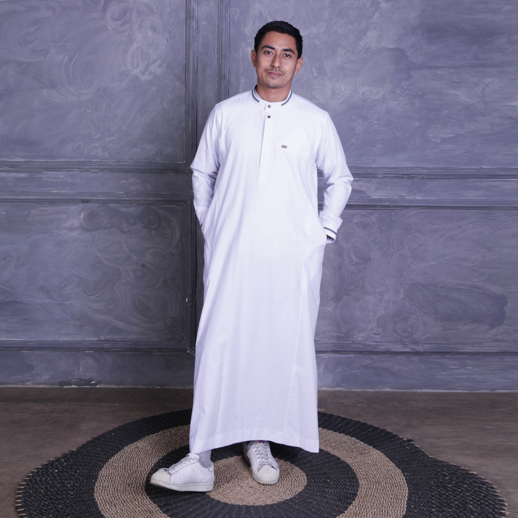 Qori Apparel Jubah Gamis Dewasa Husain bin Ali bin Abi Thalib Lengan Manset HUS-2