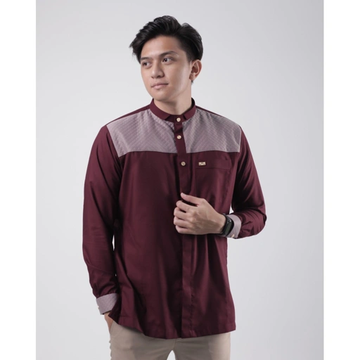Image of Qori Apparel Signature Ubay bin Ka'ab Baju Koko Pria (Lengan Panjang) UBY-2