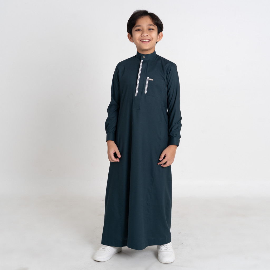 Qori Apparel Jubah Gamis Anak Irbadh bin Sariyah Lengan Manset GRA-2